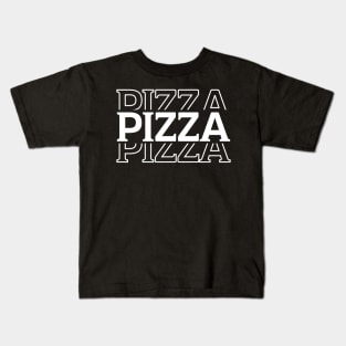 Pizza Pizza Pizza Lover Funny Cute Retro Kids T-Shirt